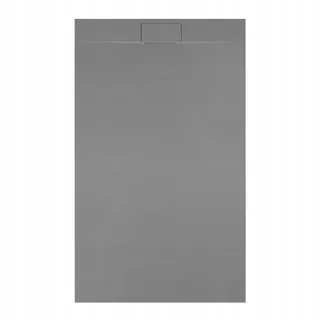 Obdĺžniková sprchová vanička MIKO 100 × 90 × 2,6 šedá so sifónom